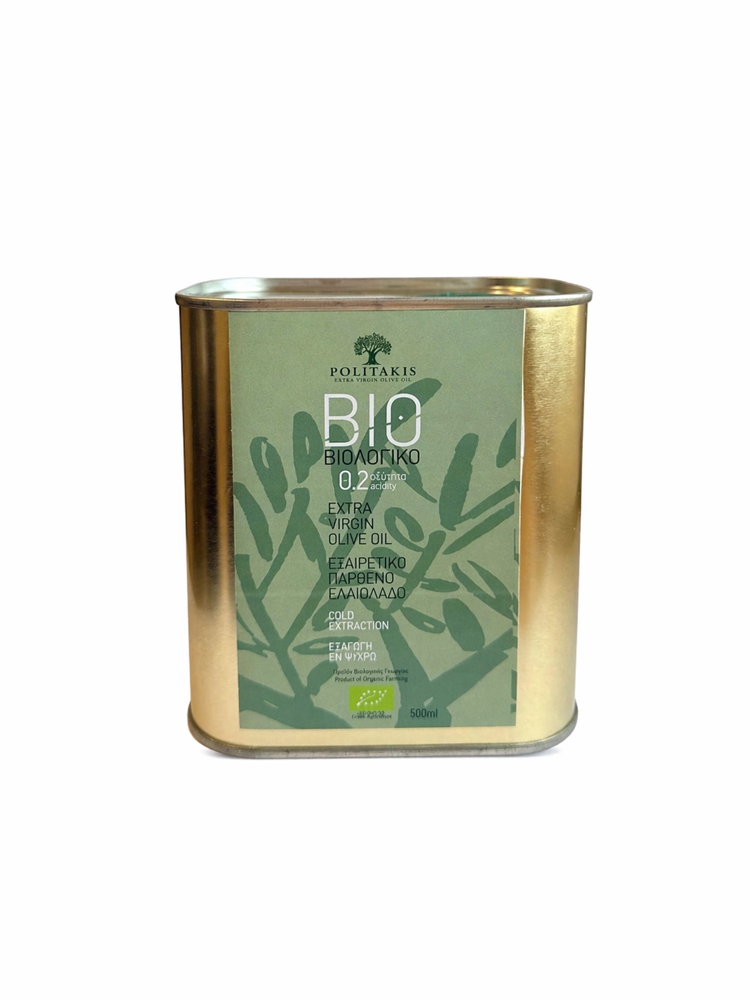 BIO- Organic Extra Virgin Olive Oil 500ml